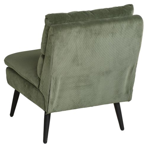 Fauteuil GAEL tissu vert vue de derrière