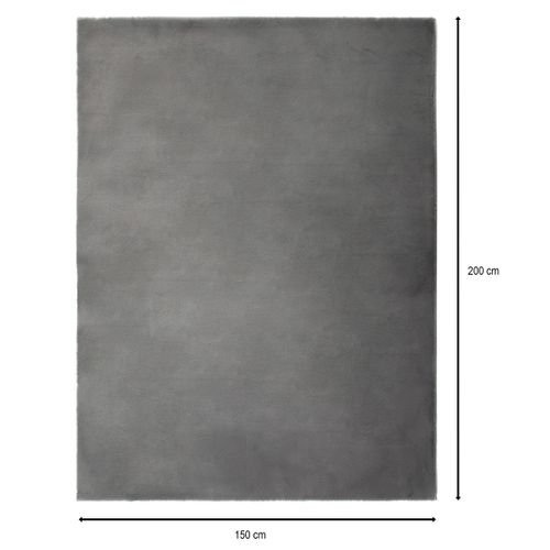 Tapis 150x200 cm RABBIT Gris foncé