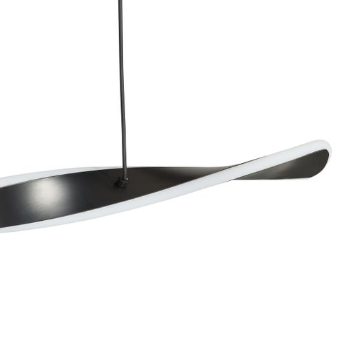 Suspension LED L. 80 cm TWIST Noir vue détaillée