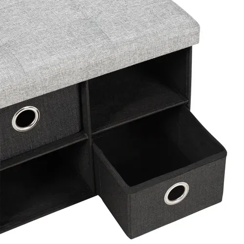 Banc pliable HARTLEY Gris vue détaillée