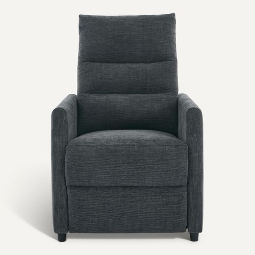 Fauteuil relax électrique OSCAR gris foncé vue de face