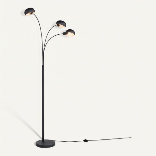 Lampadaire en métal H. 190 cm ROMA Noir