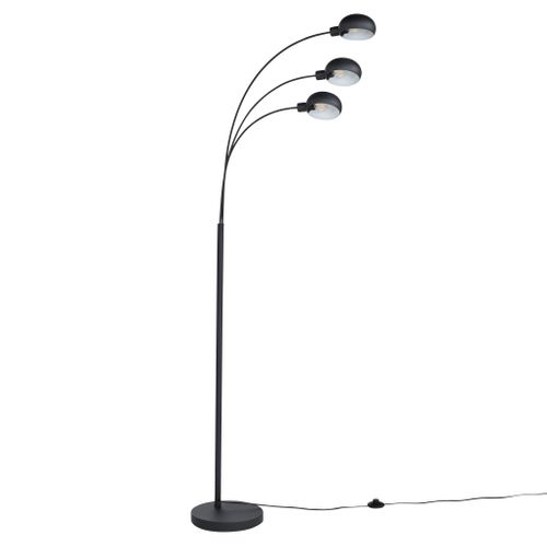 Lampadaire en métal H. 190 cm ROMA Noir