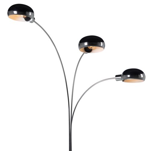 Lampadaire en métal H. 190 cm ROMA Chrome vue détaillée