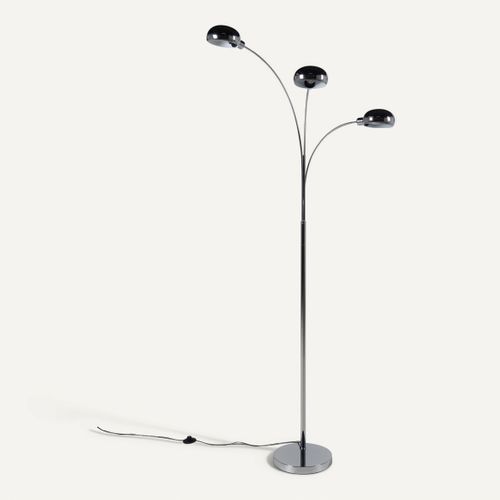 Lampadaire en métal H. 190 cm ROMA Chrome vue de face