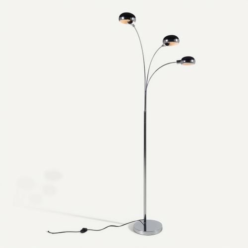 Lampadaire en métal H. 190 cm ROMA Chrome