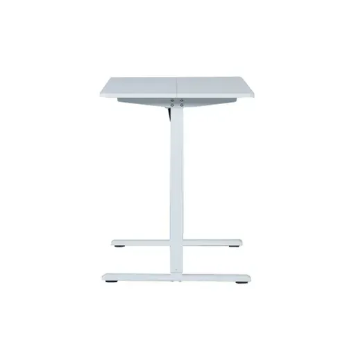 Bureau assis / debout ELEVIA blanc vue de profil
