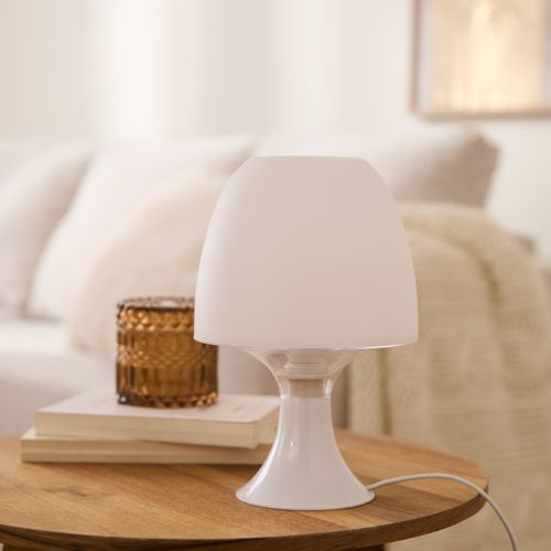 Lampe à poser H. 24 cm SVETA Blanche