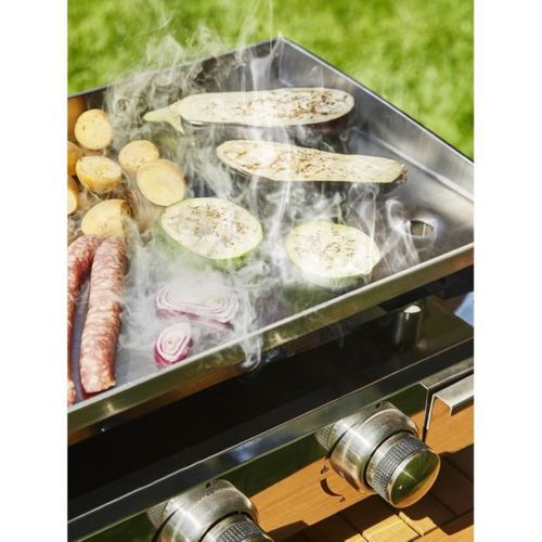 Plancha Gaz 4 Feux XXL 84 X 34 Cm — Plaque Inox 5 Mm, 10 Kw