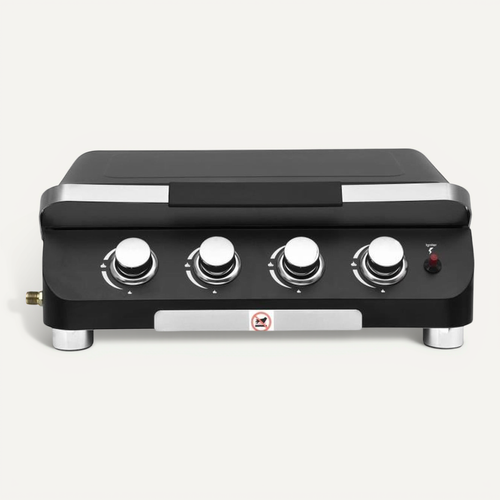 Plancha Gaz Palma 4 Brûleurs 10 Kw - Plaque Émaillée 62x35 Cm, Noir