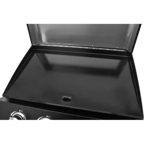 Plancha Gaz Palma 4 Brûleurs 10 Kw - Plaque Émaillée 62x35 Cm, Noir