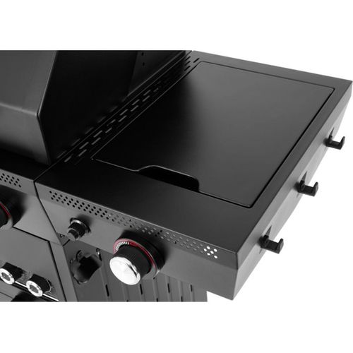 Barbecue Gaz Airgrill 4sb Avec Air Fryer Indépendante 5 Brûleurs 15,5 Kw
