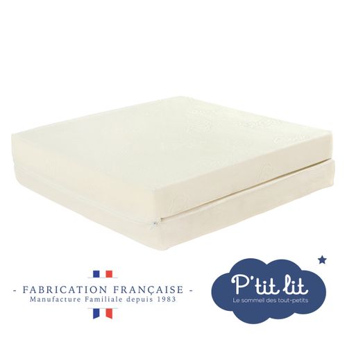 Matelas De Voyage Bébé 60x120 Cm - Pliant - Epaisseur 7 Cm - Idéal Pour Couchage D'appoint