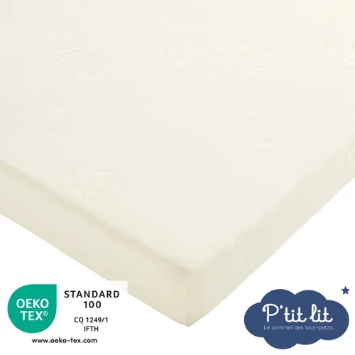 Matelas De Voyage Bébé 60x120 Cm - Pliant - Epaisseur 7 Cm - Idéal Pour Couchage D'appoint