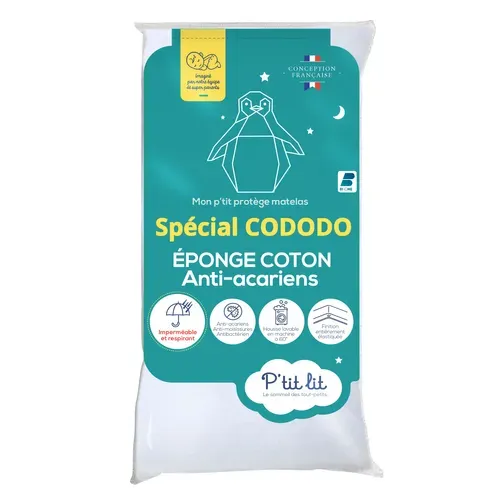 Protège Matelas Enfant Anti Acariens 120x190/200 Cm- Alèse Imperméable - Absorbant