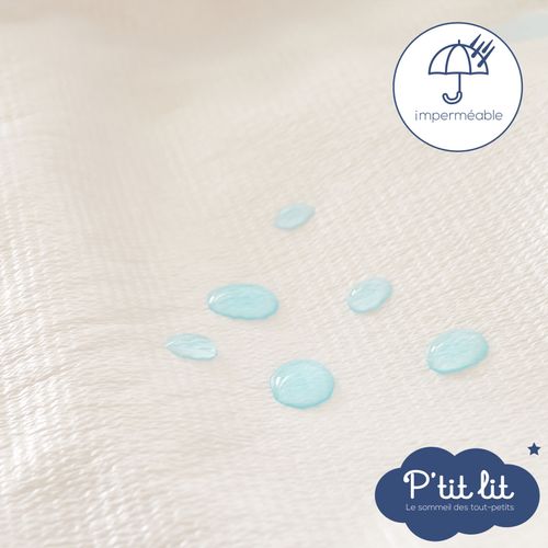 Protège Matelas Enfant Bamboo 120x190/200 Cm - Alèse Imperméable - Sans Traitement Chimique