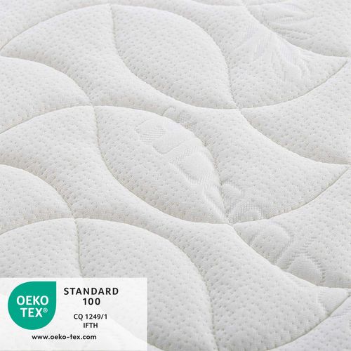 Matelas Bébé Bamboo - 70x140cm - Epaisseur 10cm - Déhoussable - Sans Traitement Chimique