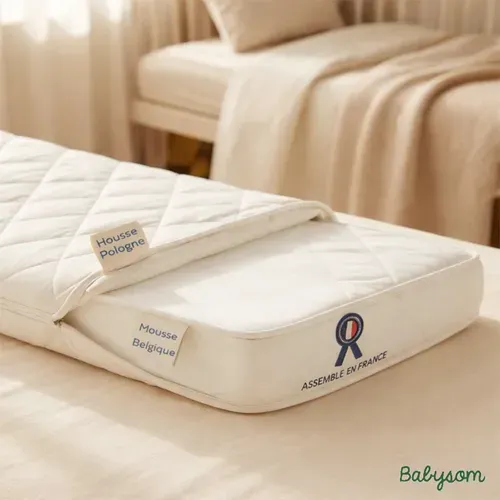 Matelas Cododo Bébé 50x83 Cm - Housse En Viscose De Bamboo -  Sans Traitement