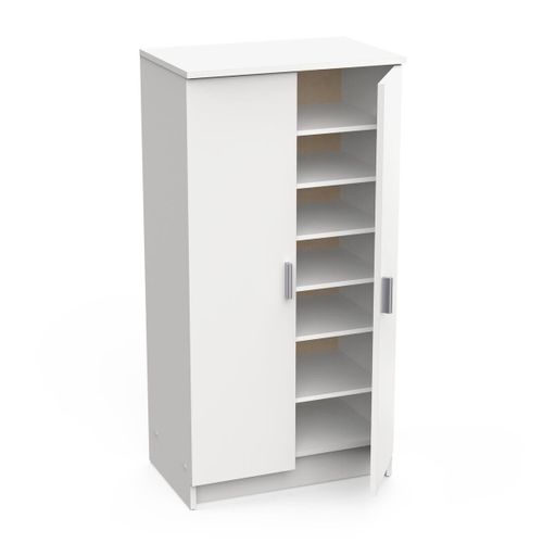 Armoire à Chaussures 2 Portes Pour 21 Paires - L54,6 Cm