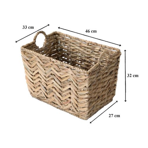 Panier Haut En Jacinthe D'eau Moyen Modèle - H32 Cm