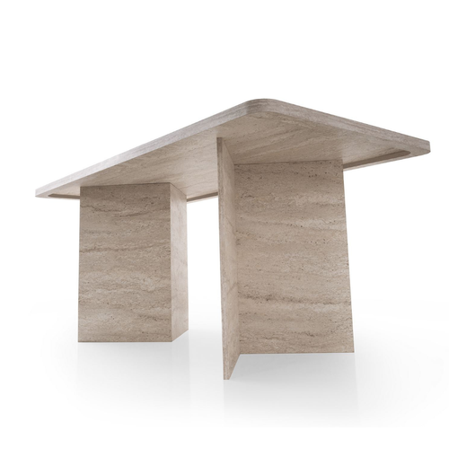 Table À Manger Avec Plateau Rectangulaire L180 Cm
