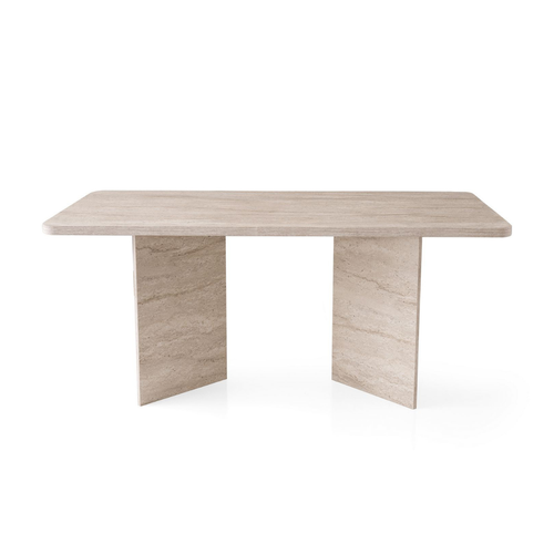 Table À Manger Avec Plateau Rectangulaire L180 Cm
