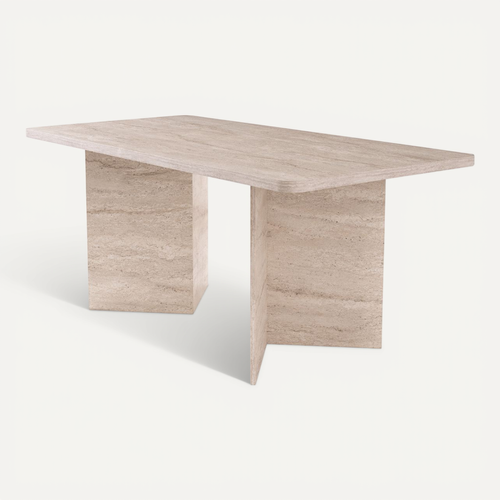 Table À Manger Avec Plateau Rectangulaire L180 Cm
