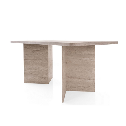 Table À Manger Avec Plateau Rectangulaire L180 Cm