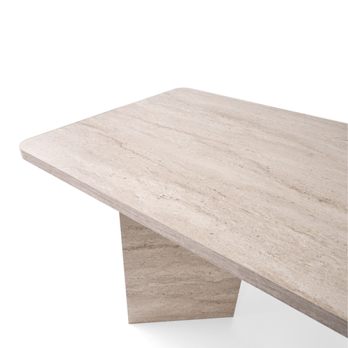 Table À Manger Avec Plateau Rectangulaire L180 Cm