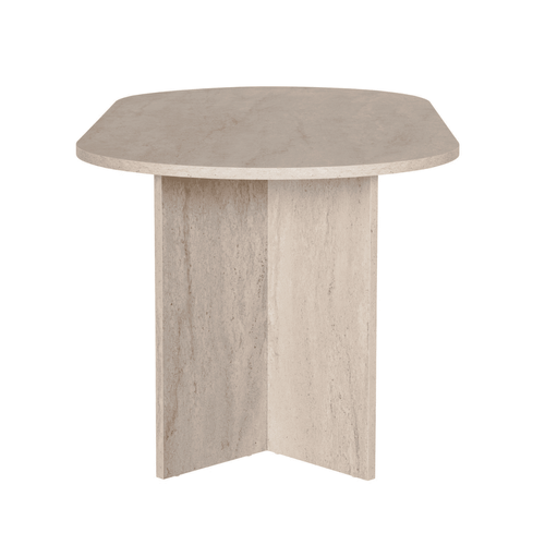 Table À Manger Avec Bords Arrondis L180 Cm