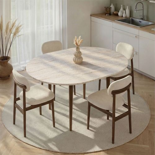 Table À Manger Extensible L100-131 Cm