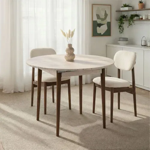 Table À Manger Extensible L100-131 Cm