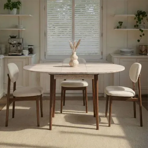 Table À Manger Extensible L100-131 Cm