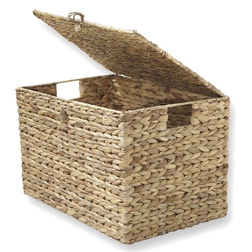 Coffre En Jacinthe D'eau Avec Couvercle