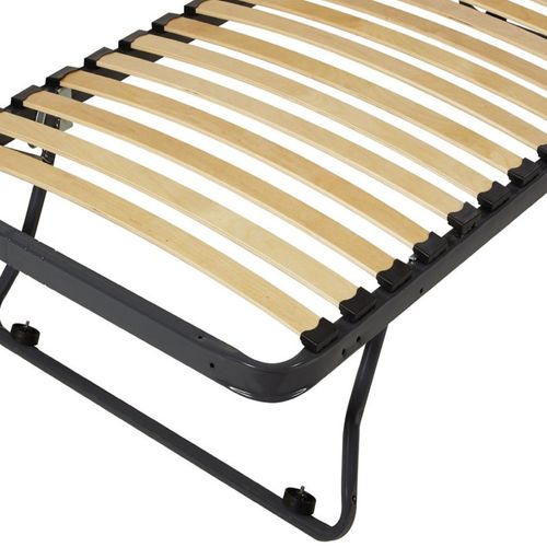 Sommier En Métal Gigogne 80x190 - 20 Lattes Bois - Gain De Place - Made In France