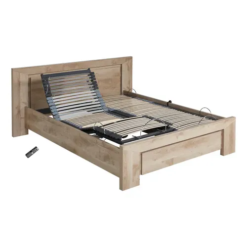 Sommier relaxation 2x80x200 cm EBAC S50 gris anthracite