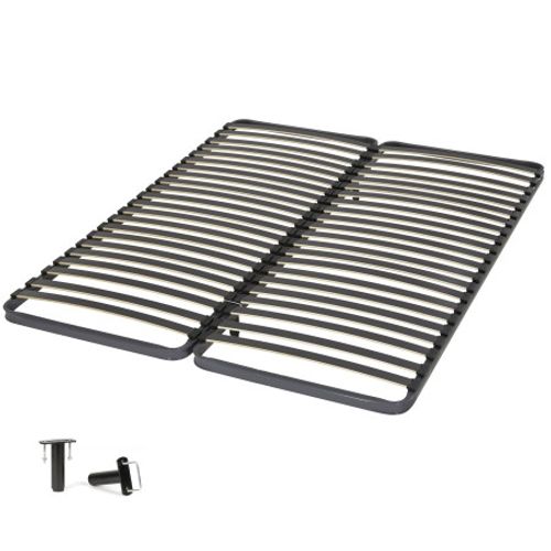 Sommier à Lattes 2x70x190 C220 - 40 Lattes Bois - Fabrication Française