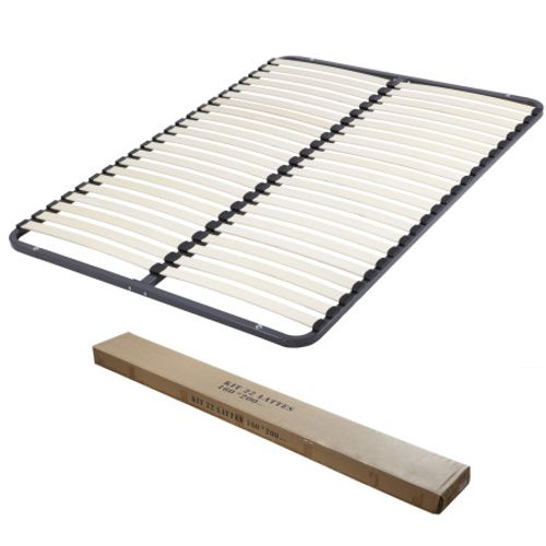 Sommier Démontable 160x200 22 Lattes - 44 Lattes Bois - Fabrication Française