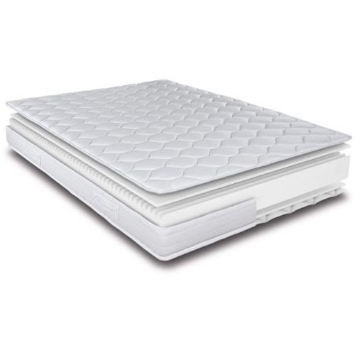 Matelas 140x190 Montana - Mousse - Hauteur 18 Cm - 3 Zones - Soutien Medium
