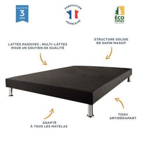 Sommier Tapissier 90x200 Deco