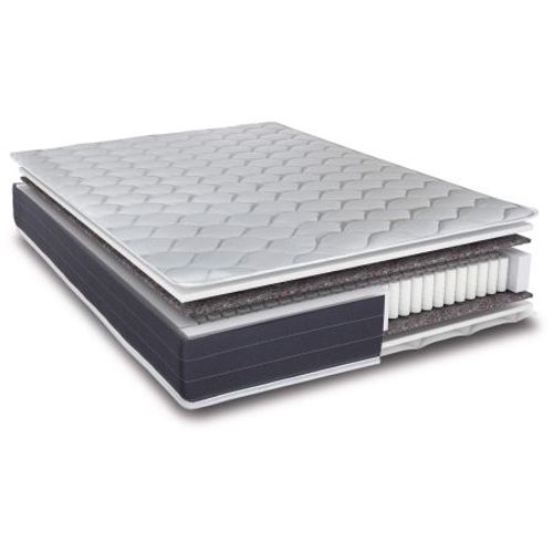 Matelas 160x200 Rhodes - Ressorts Ensachés - Hauteur 24 Cm - Soutien Ferme