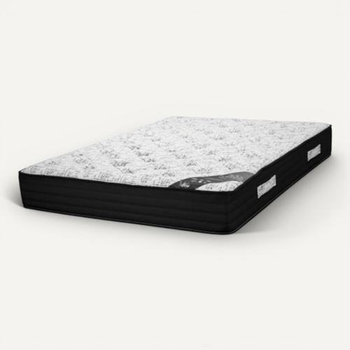 Matelas 140x190 Black Mattress - Ressorts - Hauteur 25 Cm - Soutien Très Ferme