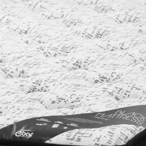 Matelas 140x190 Black Mattress - Ressorts - Hauteur 25 Cm - Soutien Très Ferme