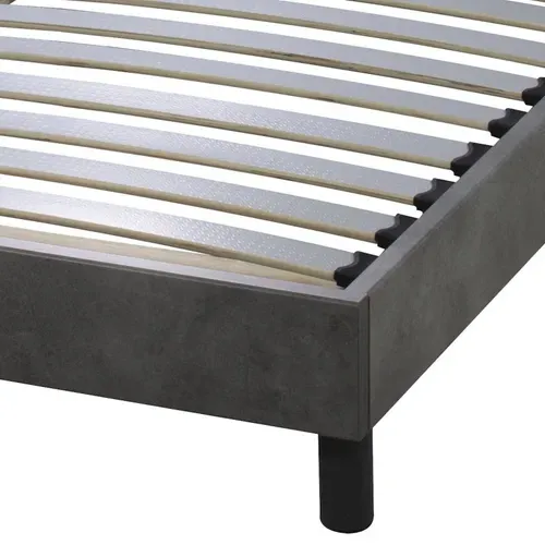 Sommier en kit 160x200 cm EBAC DECOKIT décor gris béton vue d'ambiance 1