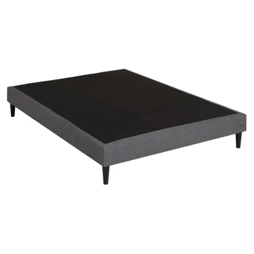 Sommier anthracite 140x190 cm EBAC PRIMO vue 3/4