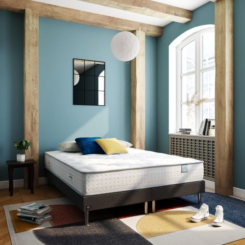 Sommier anthracite 2x80x200cm EBAC PRIMO