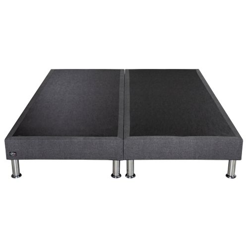Sommier anthracite 2x80x200cm EBAC PRIMO vue de face