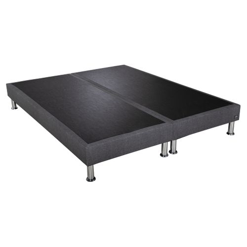 Sommier anthracite 2x80x200cm EBAC PRIMO vue 3/4