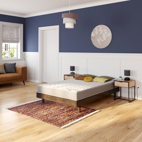 Matelas mousse 120x190 cm EBAC WAVE relaxation ép.19 cm