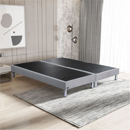 Sommier gris cobalt 2x80x200cm EBAC PRIMO vue d'ambiance 1